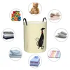 Sacs à linge Panier arrogant Basking Pollable Large Vêtements Storage Bin Greyhound Whippet Dog Baby Hamper