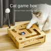 Katzenspielzeug aushöre kugel gewellte karton kee-resistente katkratzer kratzbrett teaser teaser katelte karousel balle 240401