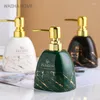 Liquid Soap Dispenser Light Luxury Ceramic Hand Sanitizer Shower Gel Shampoo Water Bottle Lotion Press Bathroom Supplies