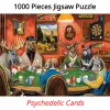 69*51 cm 1000 pezzi di carta puzzle puzzle card psichedelic game animali dipinti di intrattenimento educativo giocattoli per bambini adulti
