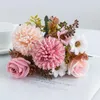 Decorative Flowers Silk Rose Artificial For Diy Wedding Home Christmas Garden Decoration Wreaths Bridal Bouque Dining Table Vase Party