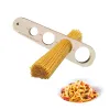Medidor de pasta de madera Spaghetti Cocina italiana con 4 agujeros Herramienta de cocina de madera de haya