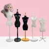 Bview Art 27.5CM High White Black Model Rack Mannequin Hanger, Plastic Doll Mannequin Display Stand