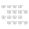 Disposable Cups Straws 50 Pcs Plastic Bowl Pudding Holder Multipurpose Dessert Cup Mini Containers Mousse Appetizer Clear Ice Cream