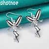 Dangle Earrings 925 Sterling Silver Fairy Tale Drop For Women Party Engagement Wedding Birthday Gift Fashion Jewelry