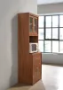 Ample d'armoire de cuisine de rangement avec 1 tiroir et 1 grande étagère ouverte, robuste durable, plus d'espace pour le micro-ondes, plusieurs couleurs