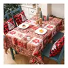 Table de table de table de table de table de Noël mignon nappes imprimées