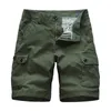 Shorts masculinos shorts comerciais masculino de verão Multi Pocket Shorts Terno de combate Solid Sett Tactical Mens Shorts 28-38 J240409