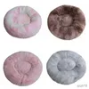 Cat Beds Furniture Cat Nest Round Soft Shaggy Mat Indoor Dog Cat Bed Pet Supplies Removable Machine Washable Bed for Small Pets