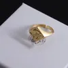 Ver Luxusring 925 rein Silber Pure Gold Mode Ring Originalringe Schmuck Schmuck