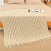 Одеяла северная полосатая вязаная одеяло для кроватей для кровати домашний декор кровать конец полотенец