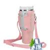 Water Bottle Bag with Strap Adjustable Sling 40oz Sleeve Holder for Walking Hiking 240409