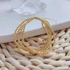 Strand KKBEAD Multilayer Bracelets Jewelry For Women Hight Quality Unfade Copper Gold Plated Beads Color Pulseras