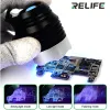 RELIE RL-014 Lâmpada de cura UV de cola 3 níveis Ajustável Ultra Violet Light para placa de circuito Ferramenta de reparo da placa-mãe