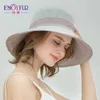 Fayinfur Summer Womens Sun Hats Bowknotリボンプリントコットンビーチキャップファッション女性UV保護屋外ハットChapeu Feminino240409