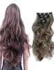 24quot 8pcs Cabelo cacheado Conjunto para clipes de cabeça cheia em extensões de cabelo 11 cols disponíveis CLIPS