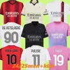 2024 2025 Milans Ibrahimovic Maglie da calcio 23 24 25 Giroud Kessie de Rafaelreijnders ketelaere Rafa Leaokessie Leao Maglia All Away Third Kid Kit Full Set