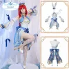 S-xxxl Genshin Impact Nilou Cosplay Costume Women Sexy Bunny Girl Suit skórzany kombinezon Nilou Bunny Suit Halloween
