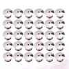 30st Drable Metal Flat Locking Pin Backs Brooch Badge Accessories (Silver)