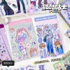 Style coréen d'autocollants d'anime doux et frais DIY Personnage Hot Girl Girl Asian Style Decorative Material Handbook Stickers