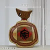 ボウルセラミックの小さな装飾品lijiang民族スタイルクラフト中国のホームアクセサリーアンティークラックの学習装飾