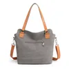 Sacs à bandoulins Automne ART ART ART BIBACTACE Handbag 2024 Tendance Fashion Casual Retro Messenger Canvas Sac Femme