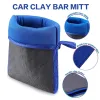 Fine Grade Magic Clay Mitt Car Wash Clay Gloves One side Clay bar One side Microfiber Car Detailing Tool before Polishing