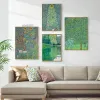 GUSTAV KLIMT FLOWER GARDEN HINDFLOWERS CHURCH CANVAS OIL PAINTION ABSTRACT PLANTION FLOWERSWALL ART POSTER NORDIC HOME DECOR MURAL