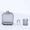 Bouteilles de rangement 1pc 50 ml en verre carré Portable Perfume Perfume Cosmetic Emballage Rempillable vide