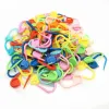 100 pc hot sell mix kleur plastic breisgereedschap vergrendelingsteek markeringen haakgrendel breiengereedschap naaldclip haak 5BB5571