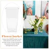 Vases Fresh Flower Bucket Preservation Container Waking Vase Stand Decorative Plants Wake Acrylic Holder