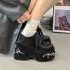 Neue Frauen Designer -Plattform Mary Jane Mode erhöhen dicke Bodenschuhe Ladies College -Stil Schuhe