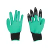 1 Pair Garden Gloves 4 ABS Plastic Garden Rubber Gloves With Claws Quick Easy to Dig and Plant For Digging Planting