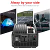 1500W pure sine wave power inverter 12V/24V/48V DC to 110V 220V AC LCD screen