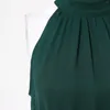 Vestidos casuais verão para mulheres sem mangas pescoço preso coquetel midi uma linha de sol fluxo de praia com cinto