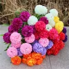 Decorative Flowers Multicolor 7 Big Head Silk Hydrangea Artificial White Wedding Small Bouquet Fake Christmas Party DIY Dec