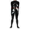 Fetisj PVC bondage bodysuit unisex faux lederen mummy tas catsuit cosplay split been slaapzak body suit 3-way achterkant rits tot voorste kruis