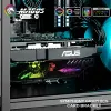 Resfriamento RGB Painel de cartão gráfico RGB Suporte Personalize Cenas de Anime/Game Themes, Suporte colorido de Stand GPU, 12V/5V M/B SYNC