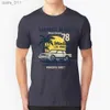 Męskie koszulki bawełniane koszulka T-shirt Los Angeles Paradise plażowy samochód palmy surfing woda sporty letnie ucieczka Surfer YQ240409