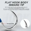 BKK 8062 High Carbon Steel Fishing Hook Cast Jigs Assist Barbed Double Jig Hooks UV Glow Thread Feather Fishhook 240329