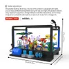 DIY Luminous Aquarium Building Block Kit MOC Zelf ontworpen Fish Tank met Marine Life Submarine Crab Kid Puzzle Toy Gift