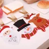 Dîner jetable 6pcs Couvoirs de Noël Sac de Noël Storage Snowman Snowman Santa Claus Elk Speerware Haters