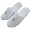 Slipper 5pairs/Lot White Terry Fleeme Мужчины, дети, дети Дешевые одноразовые тапочки, хлопковые слайды, домашние туристические спа -салоны, гостеприимство 240408