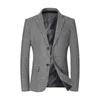 Men's Suits 2024High Quality Business Fashion Boutique Two Color Toothpick Strip Young And Middle-aged Handsome Casual Suit Jacket