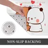 Bath Mats Bubu en Dudu Mat Hartbeer Waterdicht toilet voor douche Home Decor Non Slip voet aangepaste diy badkamer