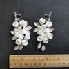 Boucles d'oreilles en pente SLBRIDAL HASSIGNEMENTS HIMINES