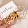 Déclaration de boucles d'oreilles en peluche ronde Perle Butter Herce en acrylique ensemble pour la mode féminine Gold Couleur 2024 Bijoux tendance