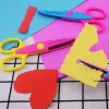 Çocuklar Güvenlik Kağıt Kesme Makas Dalgalı Desen Figür Makas Yaratıcı Scrapbooking Craft Makas Kırtasiye Makası