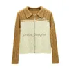 Designer di donne designer Fashion Famiglia Famiglia Spring Coat Famiglia Women Women's Color Color Matching Knitting Cardigan Top Fried Pasta