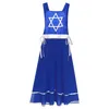 Stage Wear Womens Liturgical Praise Dance Tunic Dress Choir Performance Metallic Lace-up Sides Split Sleeveless Church